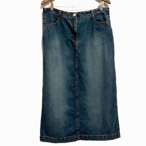 Cotton Ginny Jean Maxi Skirt. Size 15.